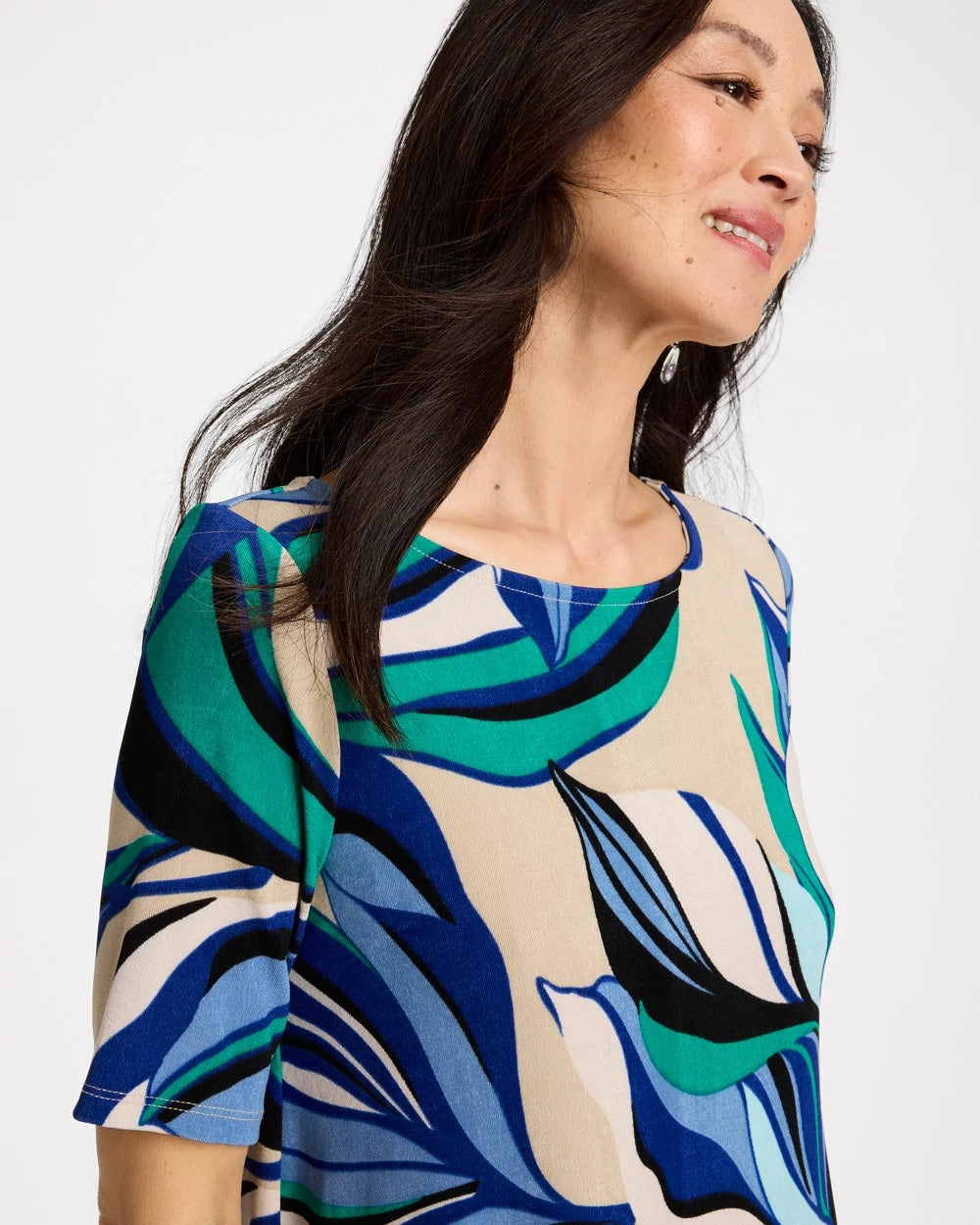 Chico's Best Seller | Travelers™ Marble Flora Swing Tunic