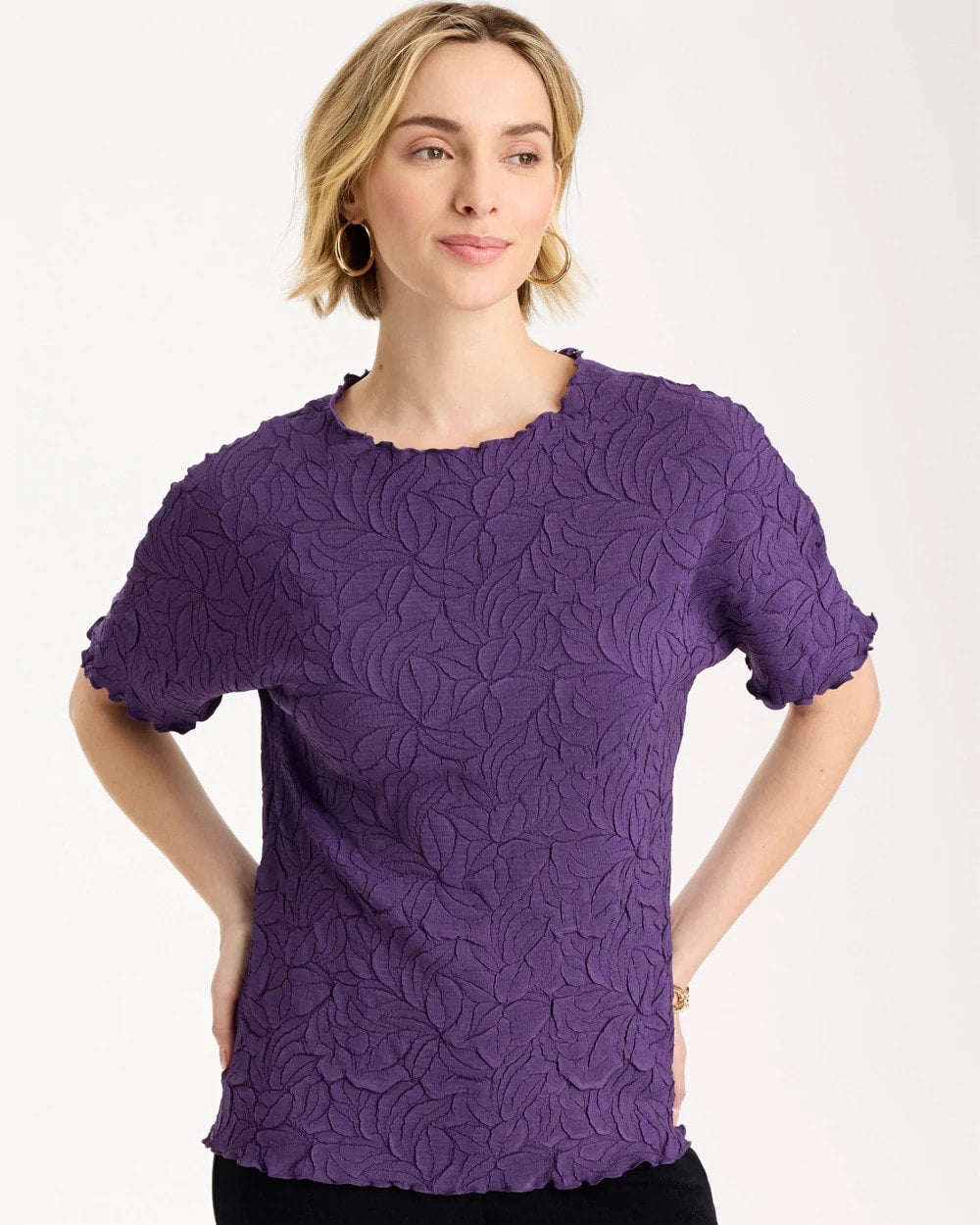 Chico's New | Travelers™ Embossed Pullover Top