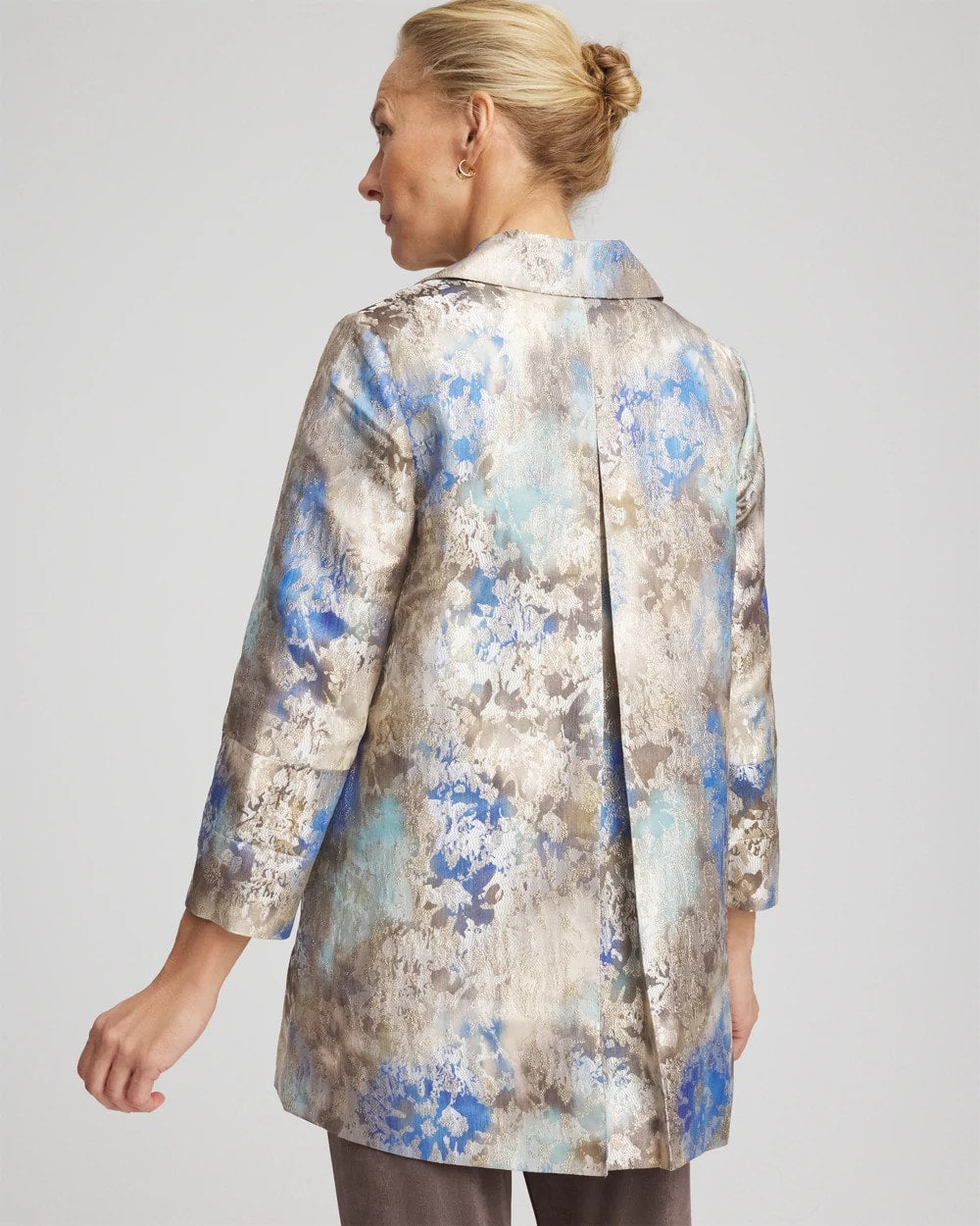 Chico's Featured | Travelers™ Collection Watercolor Jacquard Jacket