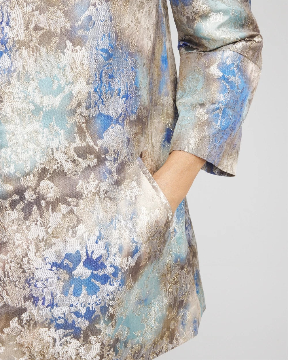 Chico's Featured | Travelers™ Collection Watercolor Jacquard Jacket