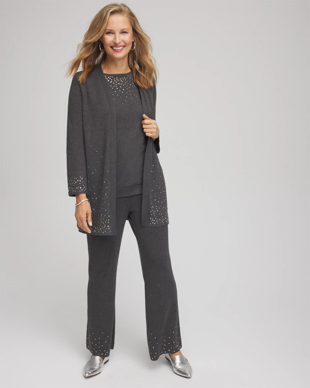 Chico's Quality | Travelers™ Embellished Straight-Leg Pants
