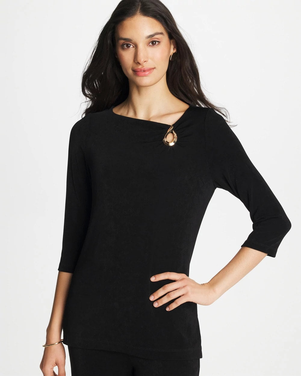 Chico's Best Seller | Travelers™ Hardware 3/4 Sleeve Tunic