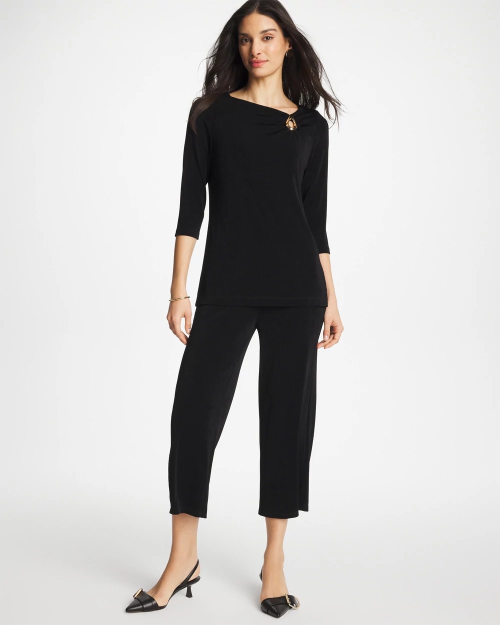 Chico's Best Seller | Travelers™ Hardware 3/4 Sleeve Tunic