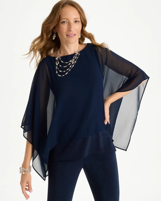 Chico's Trending | Travelers™ Chiffon Layered Top