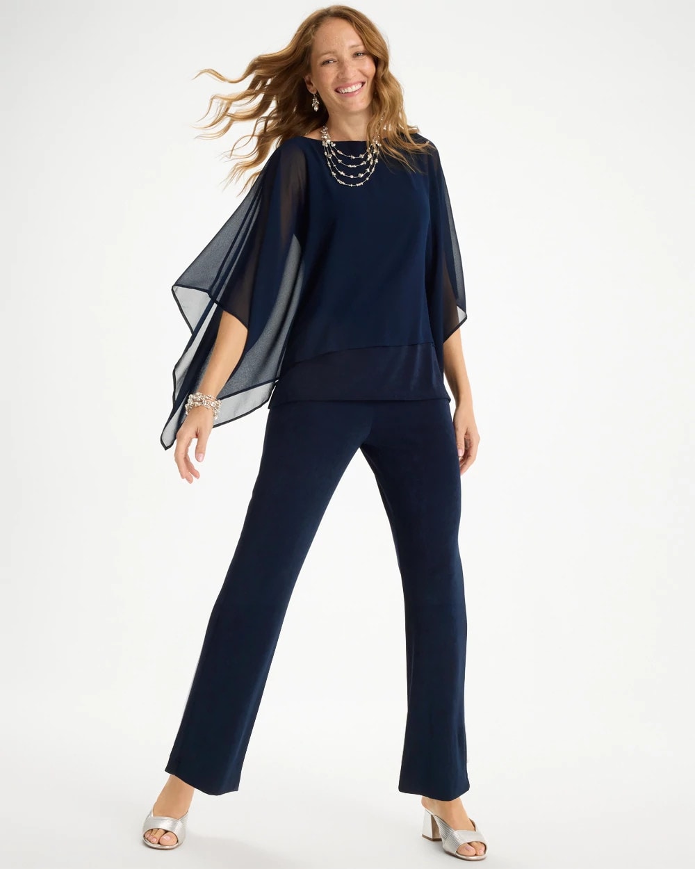 Chico's Trending | Travelers™ Chiffon Layered Top