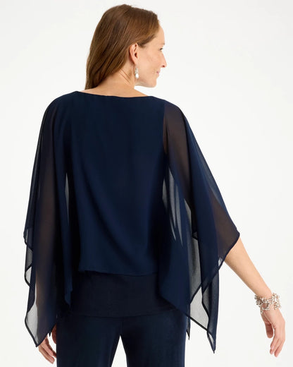 Chico's Trending | Travelers™ Chiffon Layered Top