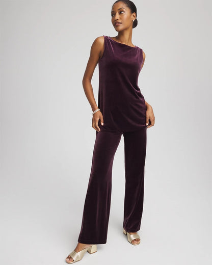 Chico's Exclusive | Travelers™ Velvet Side-Slit Tank
