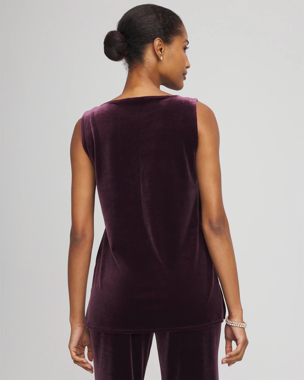 Chico's Exclusive | Travelers™ Velvet Side-Slit Tank