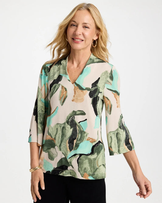 Chico's Essential | Travelers™ Bloom V-Neck Kimono Top