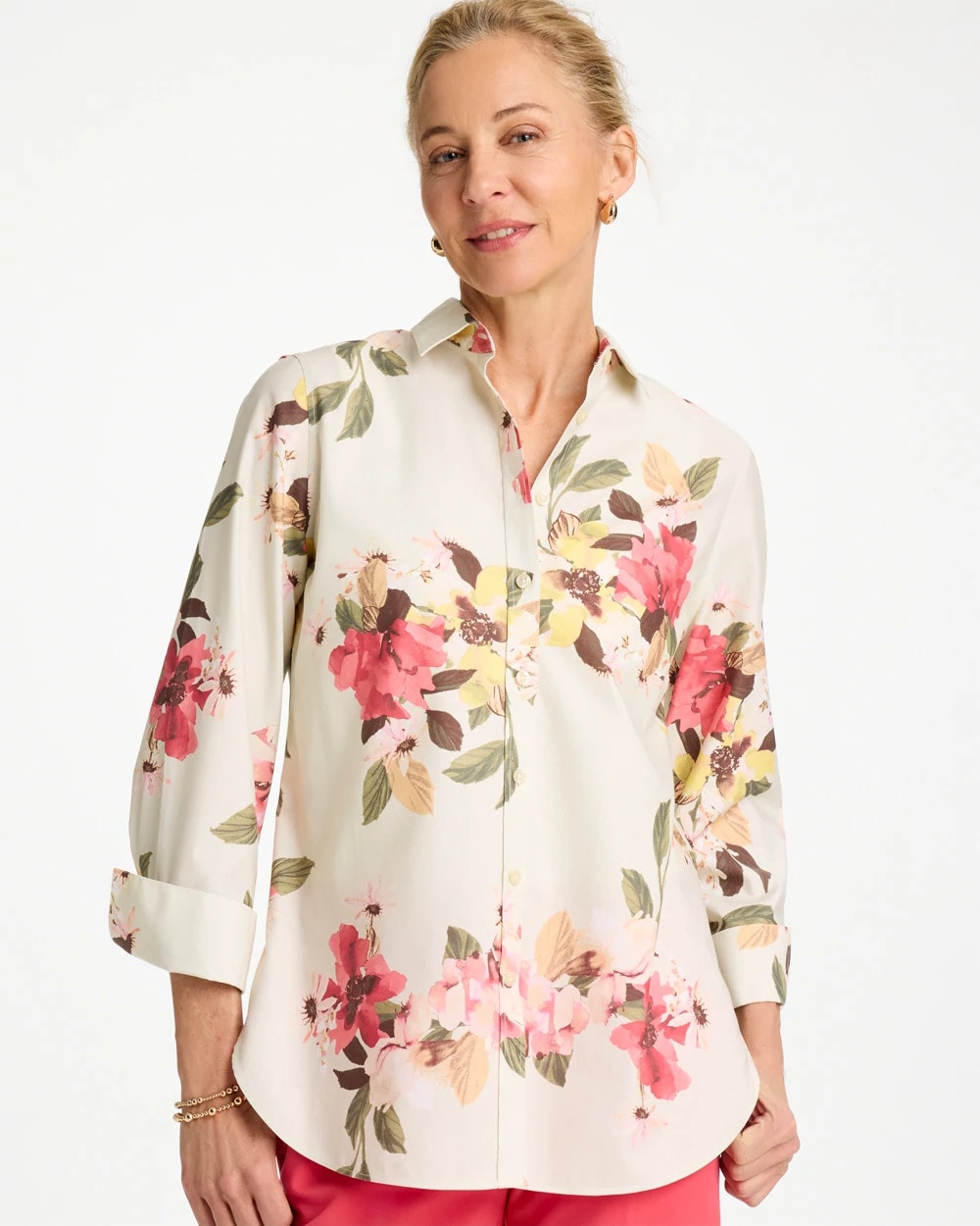 Chico's Popular | No Iron™ Printed Stretch Shirt
