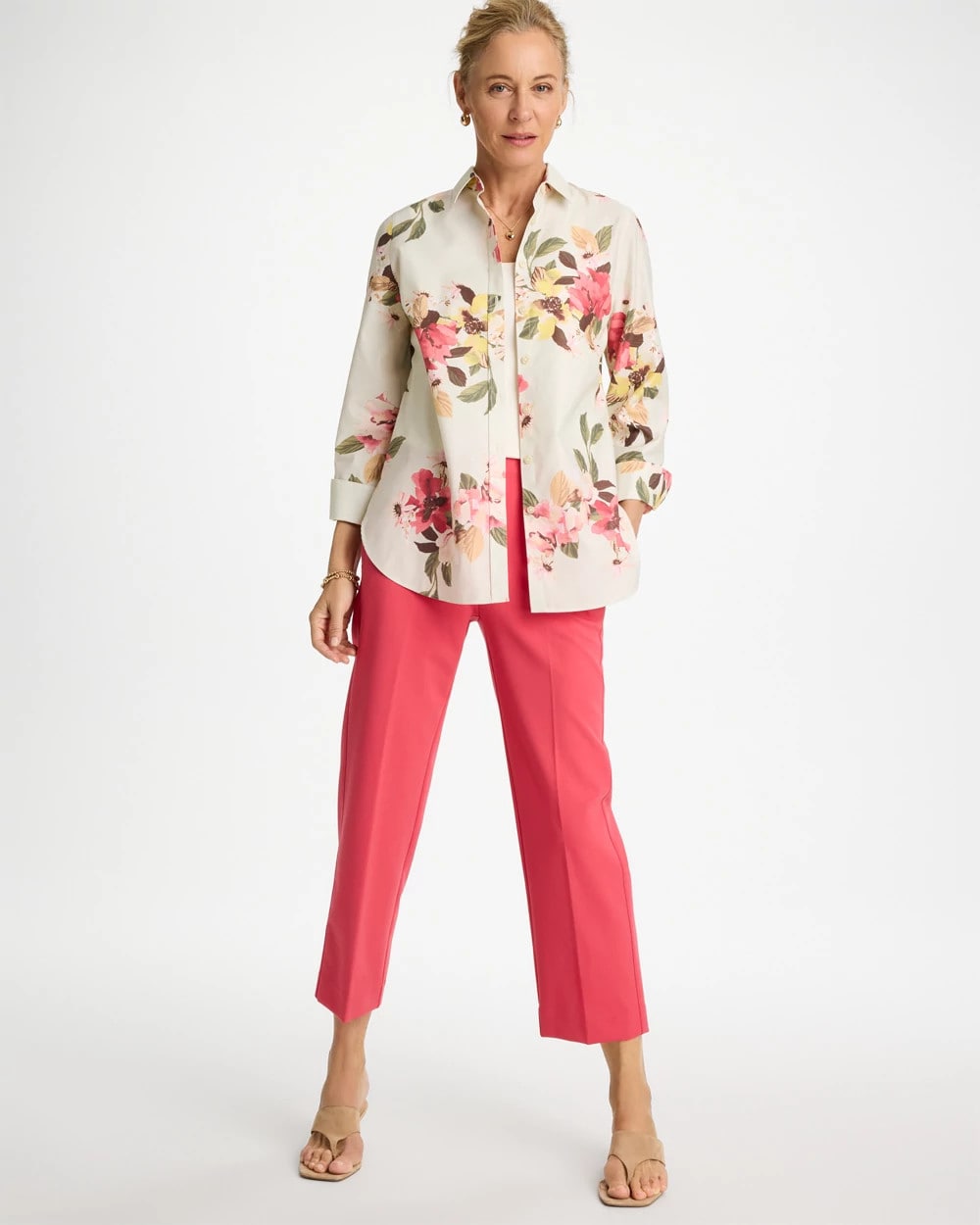 Chico's Popular | No Iron™ Printed Stretch Shirt