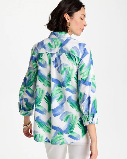 Chico's Everyday | No Iron™ Printed Stretch Shirt