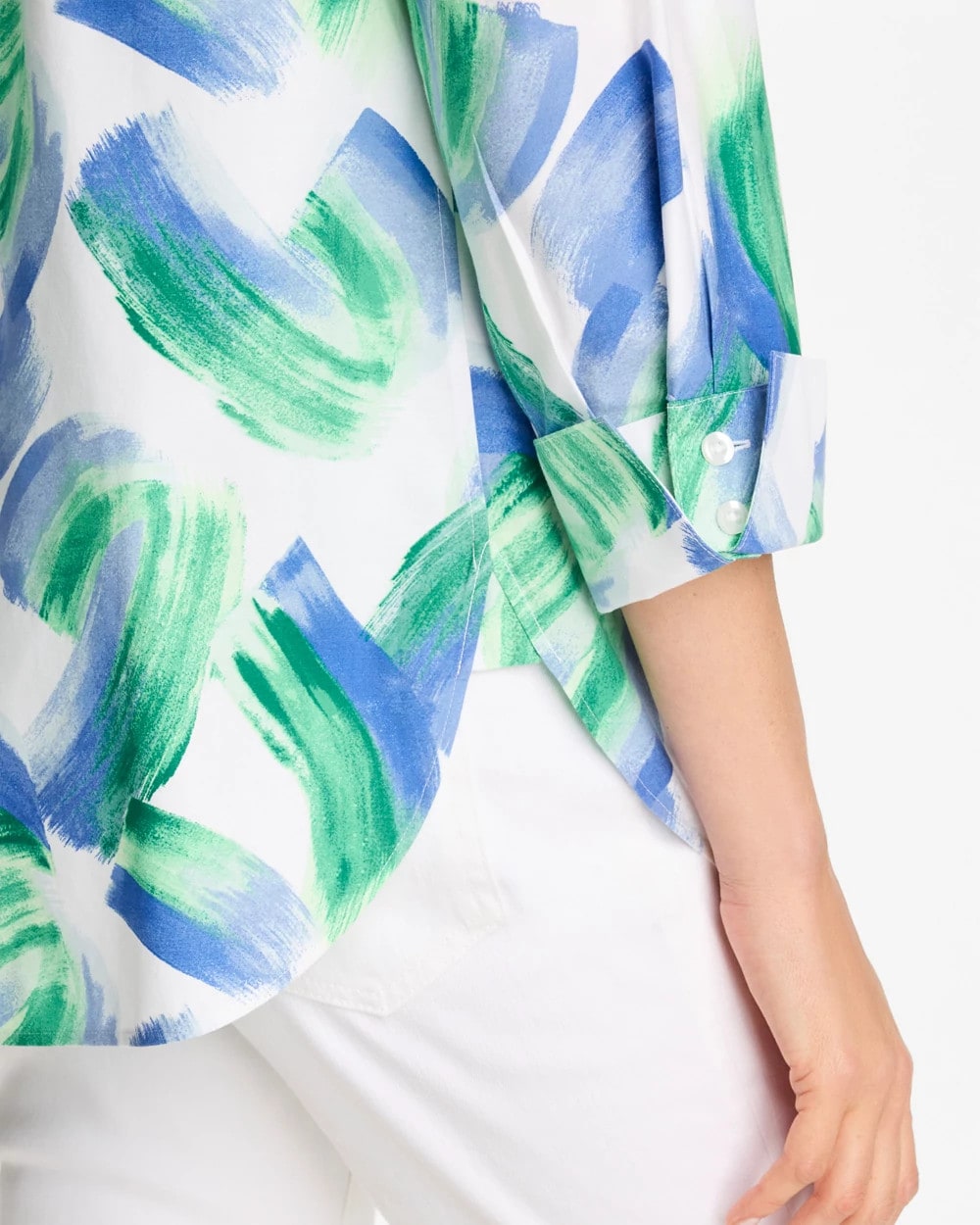 Chico's Everyday | No Iron™ Printed Stretch Shirt
