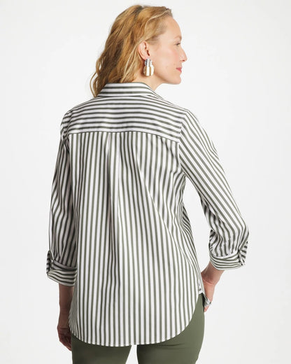 Chico's Featured | No Iron™ Stretch Striped Shirt