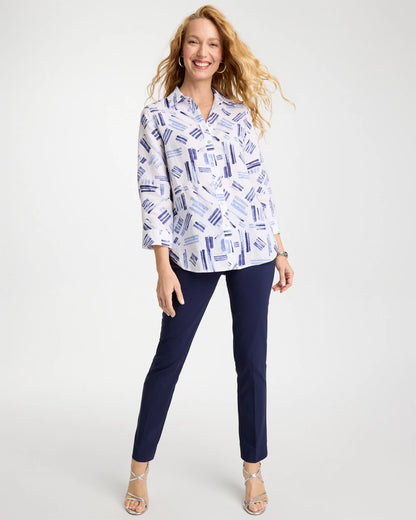 Chico's Premium | No Iron™ Printed Linen Shirt