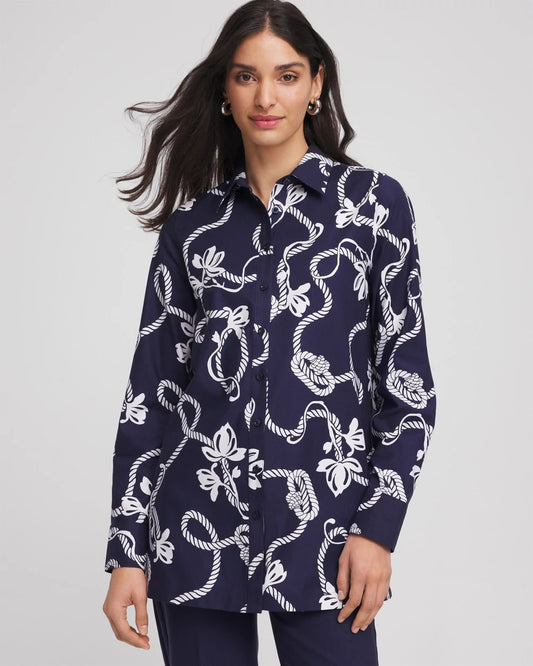 Chico's Best Seller | No Iron™ Rope Print Tunic