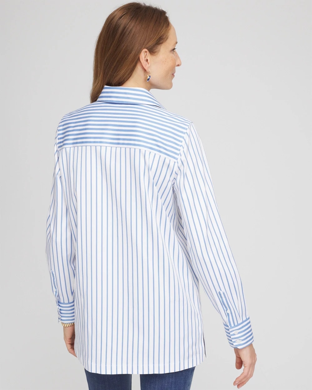 Chico's Exclusive | No Iron™ Stripe Mix Tunic