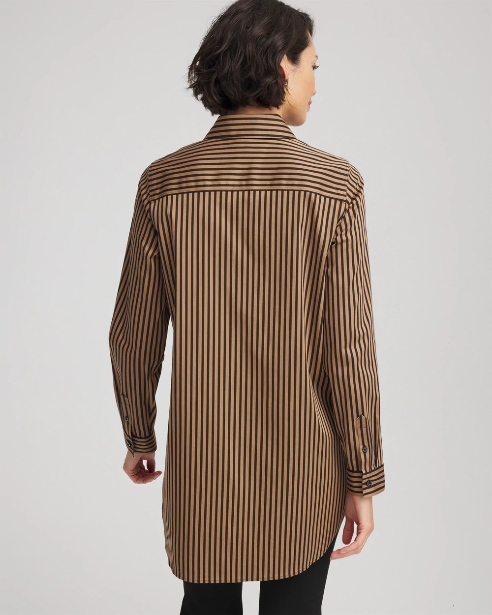 Chico's Signature | No Iron™ Slimming Imperial Stripe Tunic