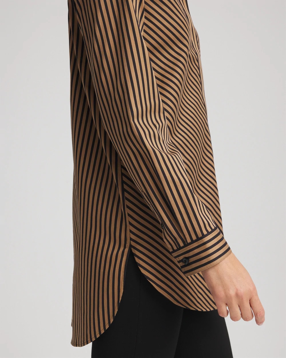 Chico's Signature | No Iron™ Slimming Imperial Stripe Tunic