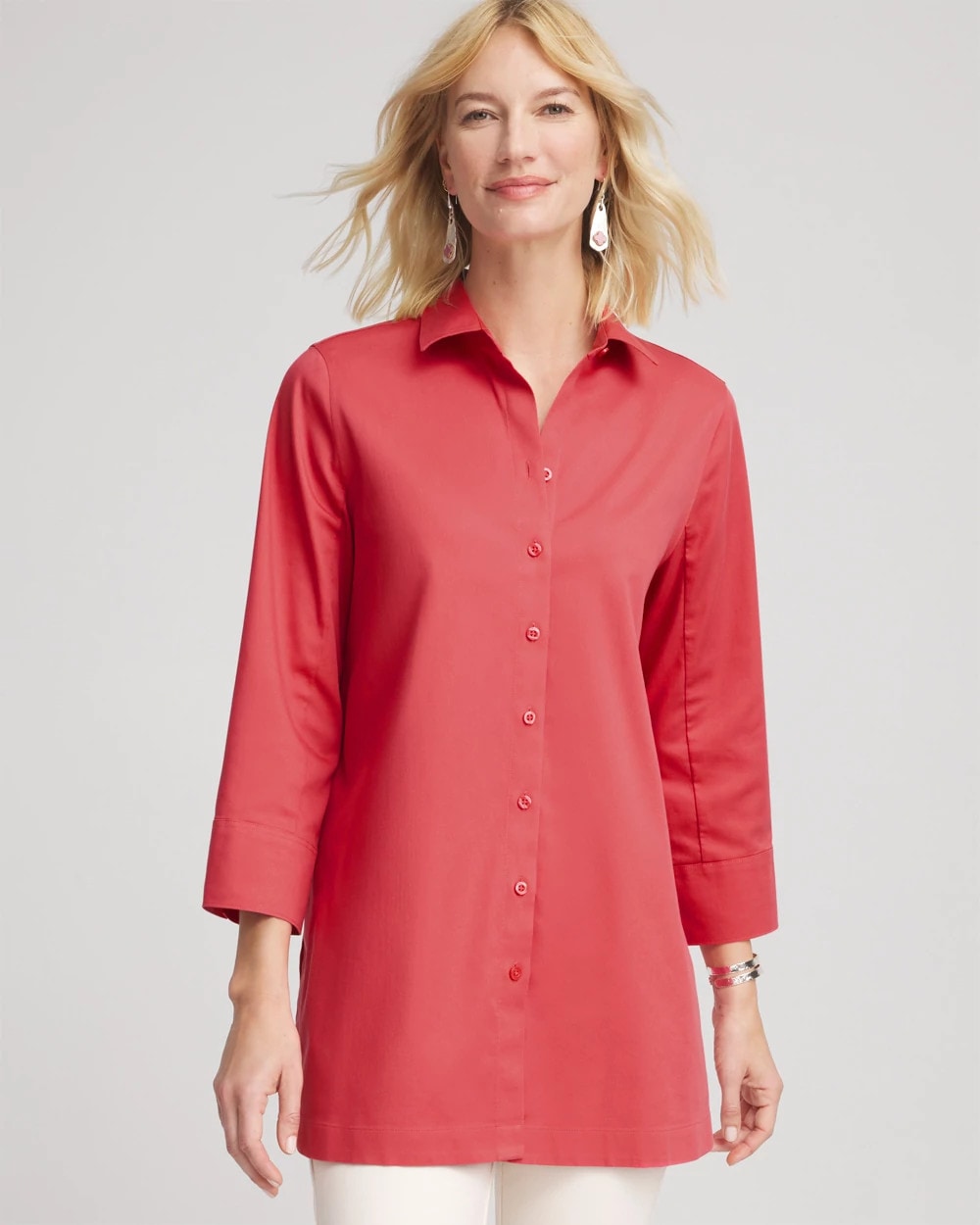 Chico's Premium | No Iron™ Classic Button Down Tunic