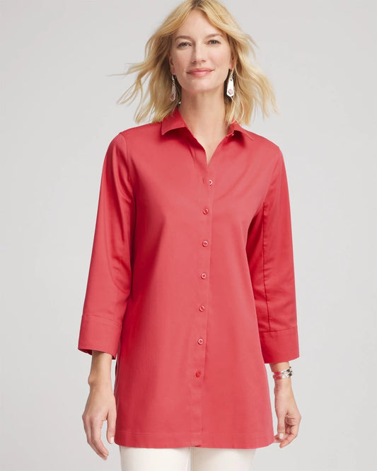 Chico's Premium | No Iron™ Classic Button Down Tunic