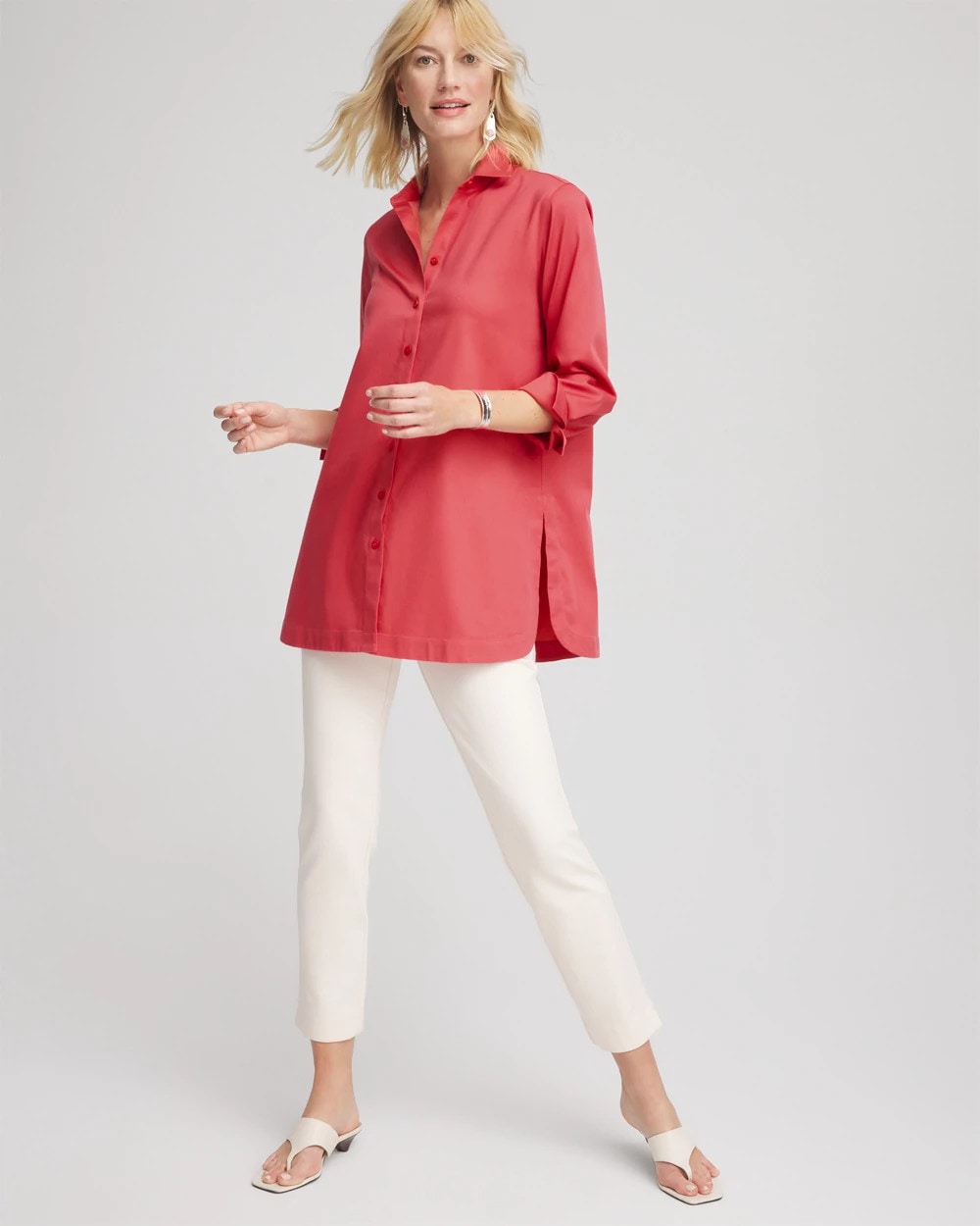 Chico's Premium | No Iron™ Classic Button Down Tunic