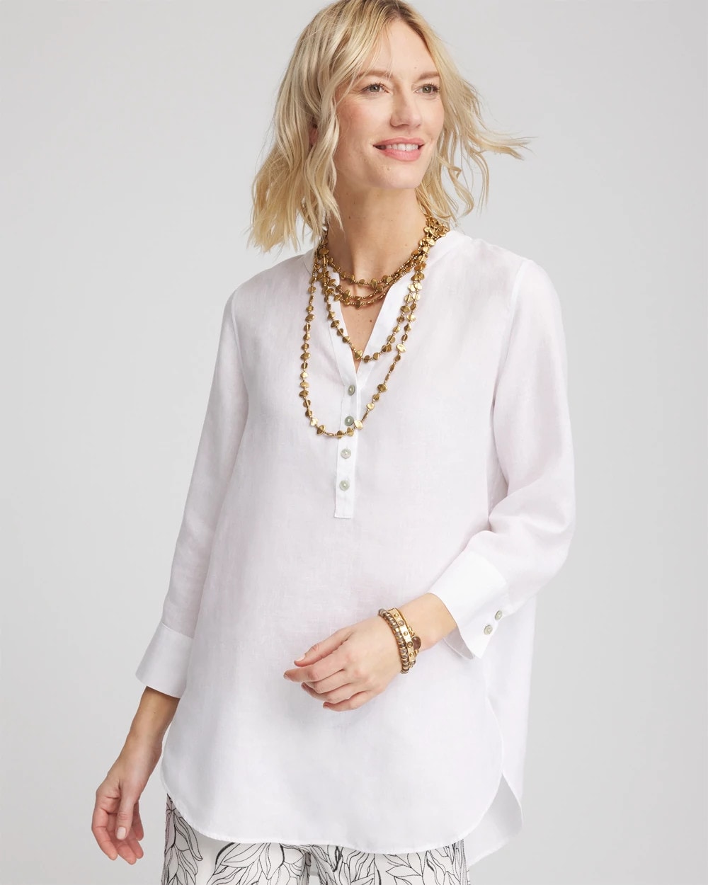 Chico's Signature | No Iron™ Linen Tunic