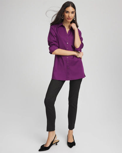 Chico's Exclusive | No Iron™ Novelty Button Tunic