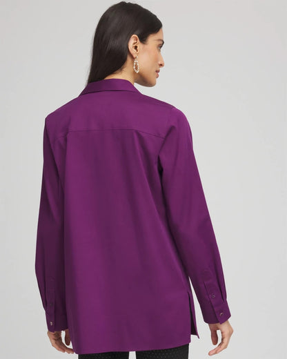 Chico's Exclusive | No Iron™ Novelty Button Tunic
