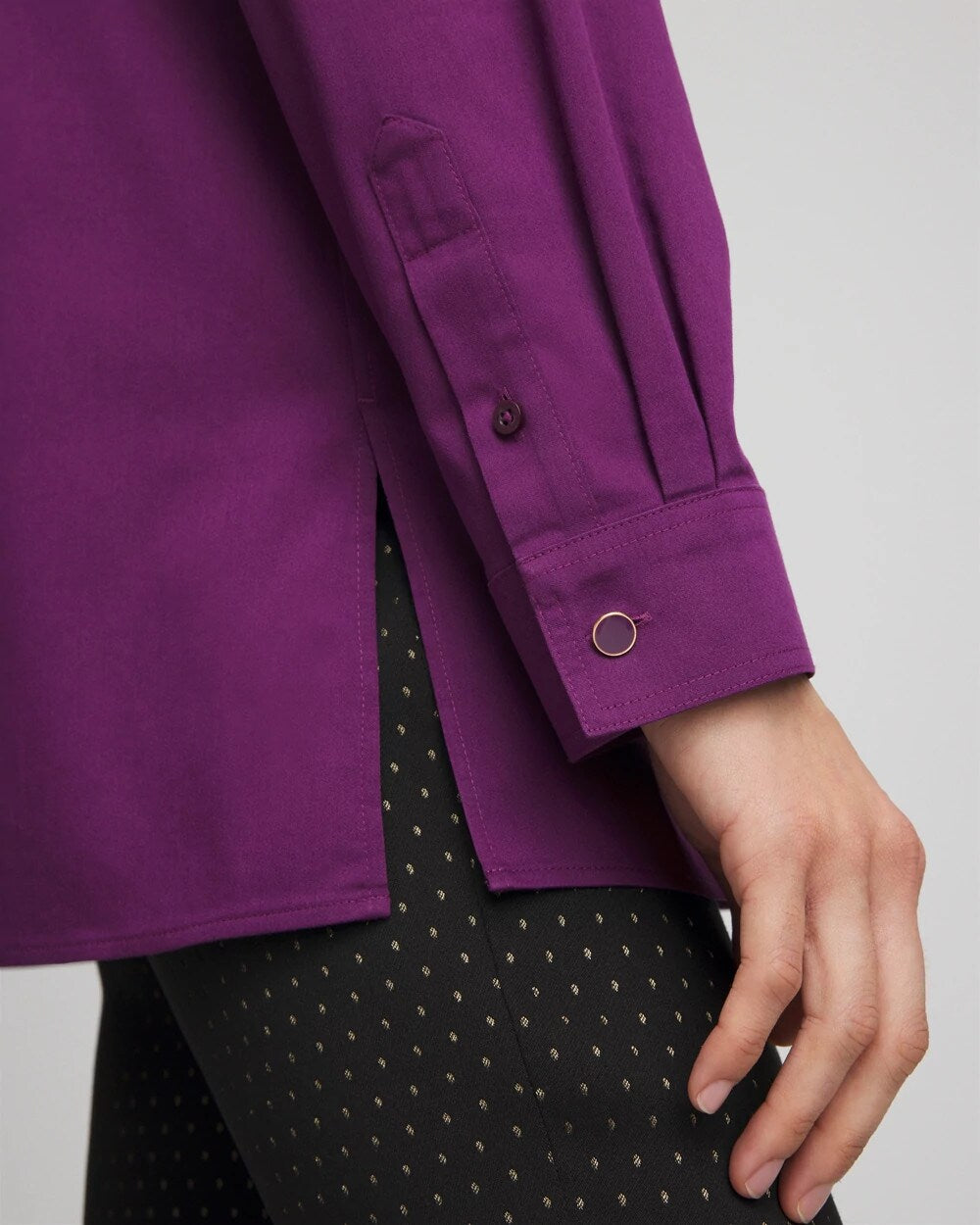 Chico's Exclusive | No Iron™ Novelty Button Tunic