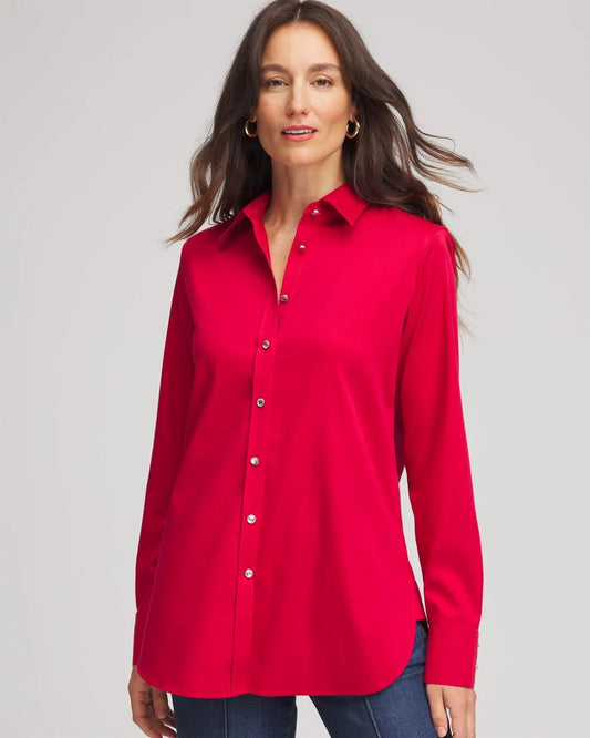 Chico's Customer Favorite | No Iron™ Rhinestone Button Shirt