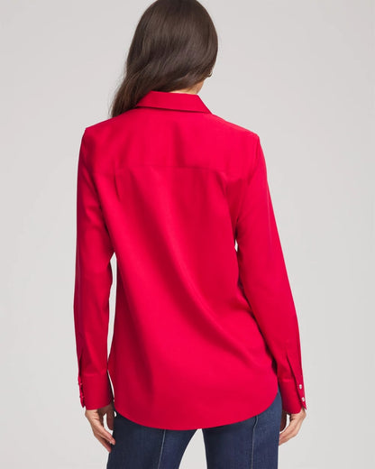 Chico's Customer Favorite | No Iron™ Rhinestone Button Shirt