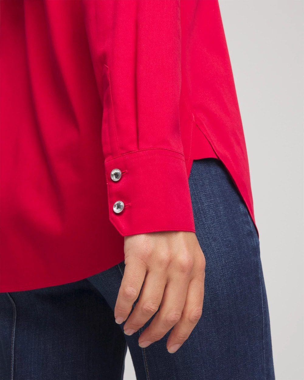 Chico's Customer Favorite | No Iron™ Rhinestone Button Shirt