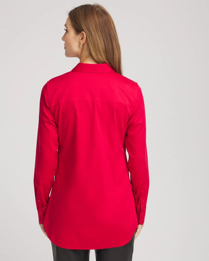 Chico's Featured | No Iron™ Peplum Pleated Shirt
