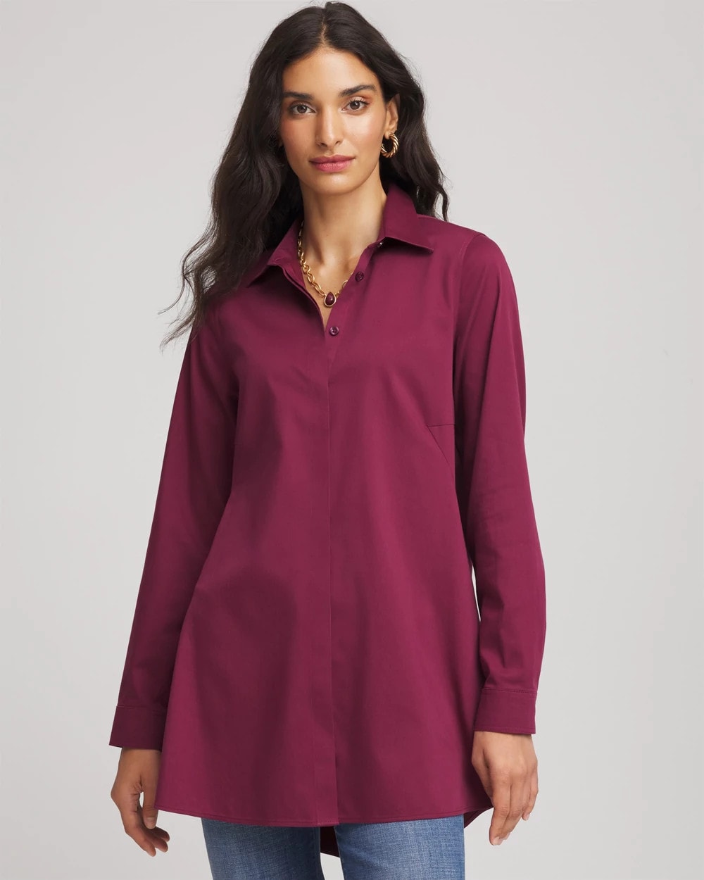 Chico's Trusted | No Iron™ Pocketed Tunic