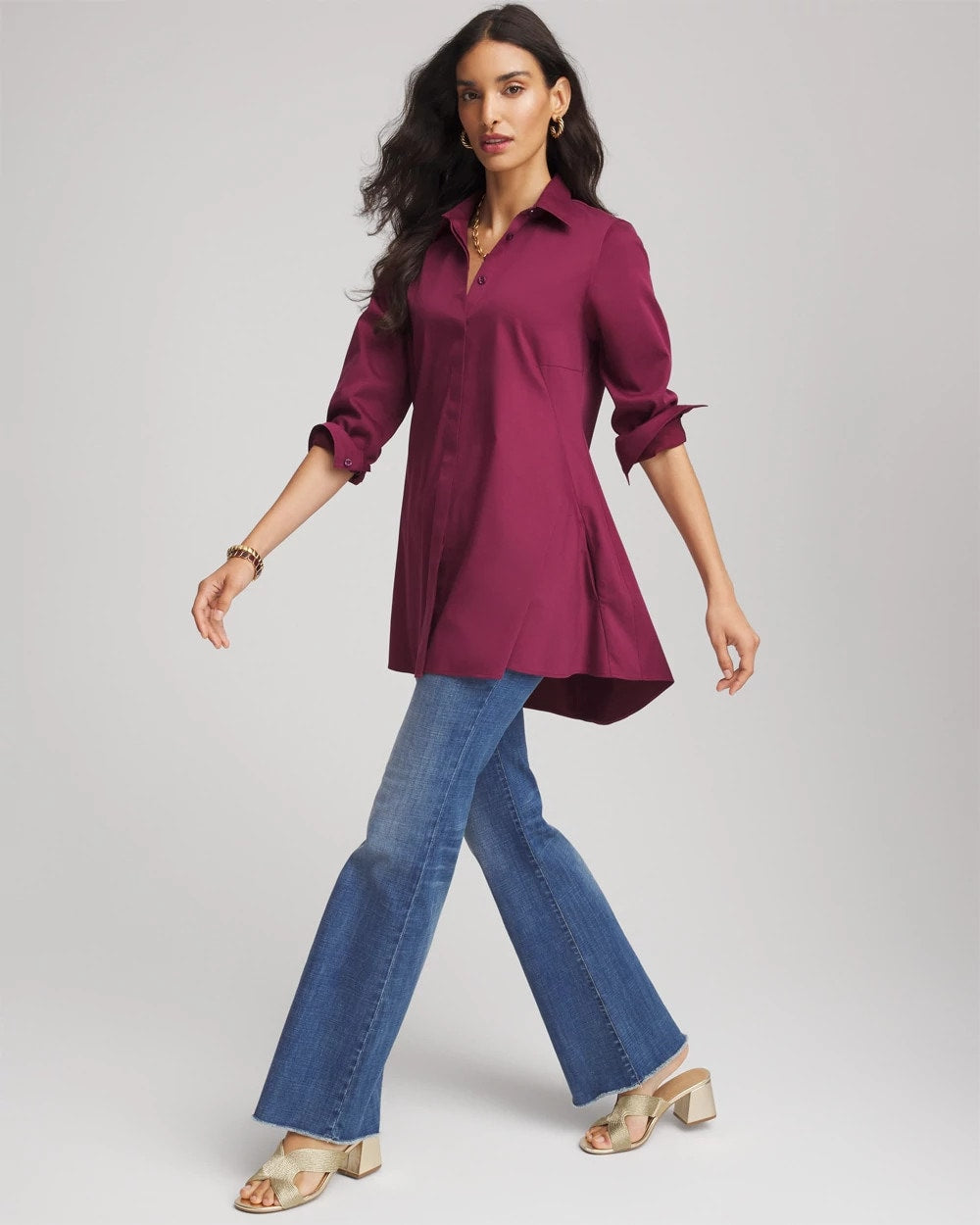 Chico's Trusted | No Iron™ Pocketed Tunic