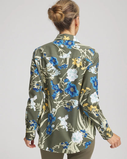 Chico's Trending | No Iron™ Printed Sateen Shirt