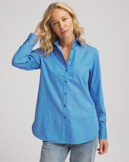 Chico's Smart Buy | No Iron™ Classic Striped Shirt