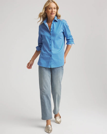 Chico's Smart Buy | No Iron™ Classic Striped Shirt