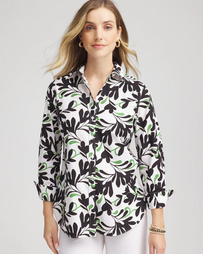 Chico's Value | No Iron™ Abstract Floral Shirt