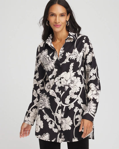 Chico's Customer Favorite | No Iron™ Bryne Bloom Stretch Tunic