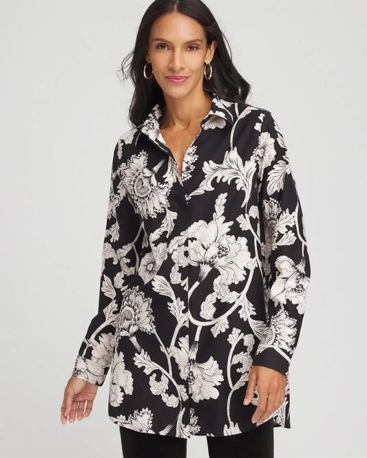 Chico's Customer Favorite | No Iron™ Bryne Bloom Stretch Tunic