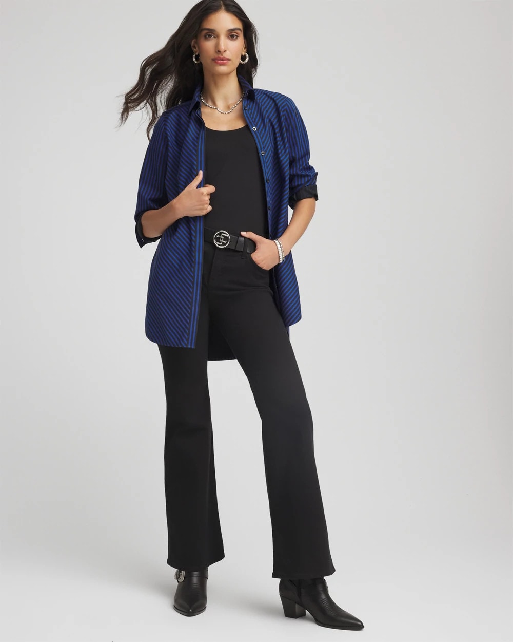Chico's Special Offer | No Iron™ Slimming Striped Tunic