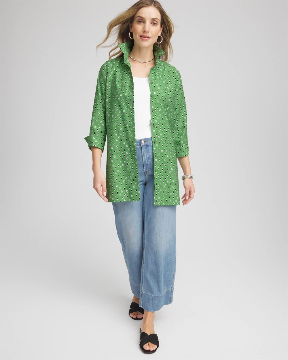 Chico's Customer Favorite | No Iron™ Geo-Print Tunic