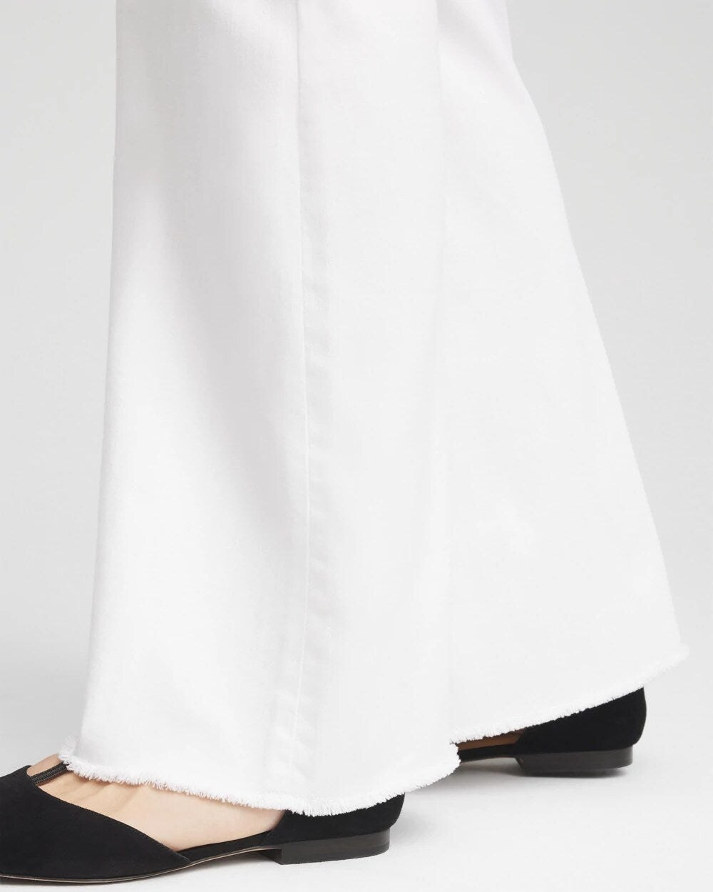 Chico's Featured | Girlfriend No Stain Frayed Flared Jeans