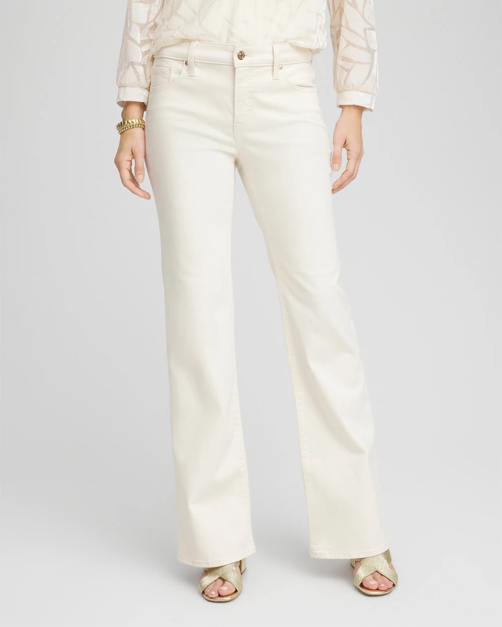 Chico's Best Price | Petite Girlfriend Flared Leg Jeans