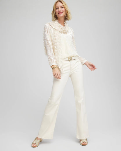 Chico's Best Price | Petite Girlfriend Flared Leg Jeans
