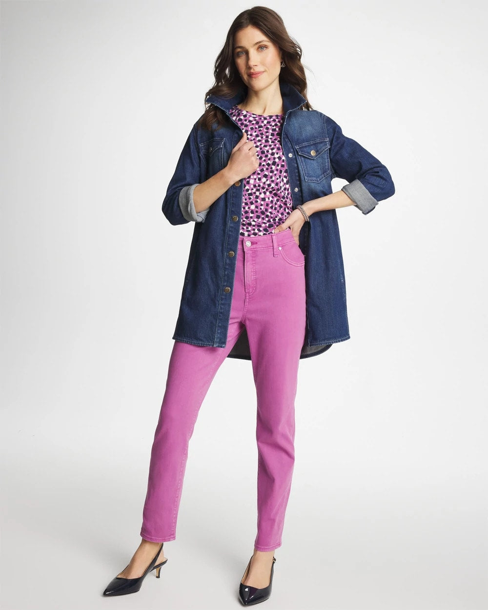 Chico's Exclusive | Girlfriend Slim Ankle Jeans