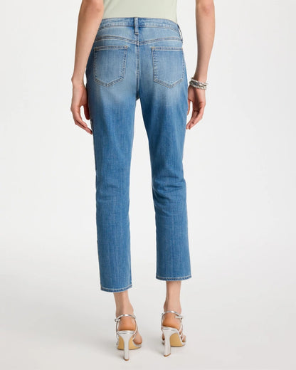 Chico's Recommended | Floral Patchwork Girlfriend Crop Jeans
