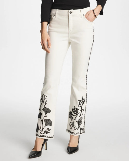 Chico's Everyday | Ginkgo Girlfriend Cropped Flared Jeans